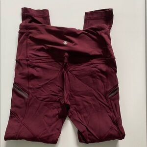 lululemon athletica Burgundy leggings